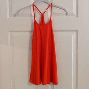 Old Navy ribbed orange racer back strap tank top